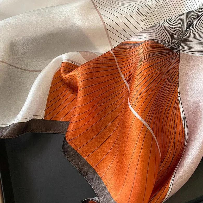 Foulard carré de soie 70 - Ligne Solaire-Maison Berettini