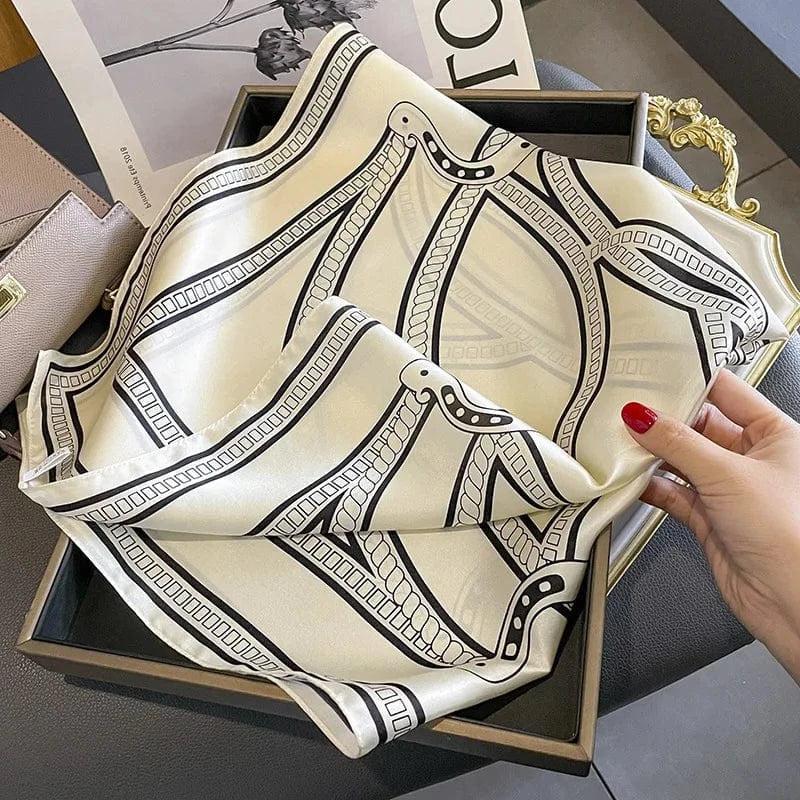 Foulard carré de soie 70 - Le Porte-Bonheur-Maison Berettini