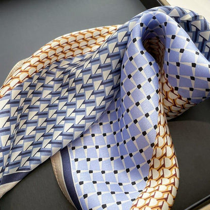 Foulard carré de soie 50 - Patchwork Urbain-Maison Berettini