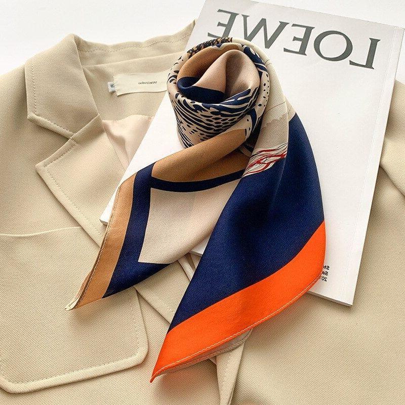 Foulard carré de soie 70 - Cheval Baroque-Maison Berettini