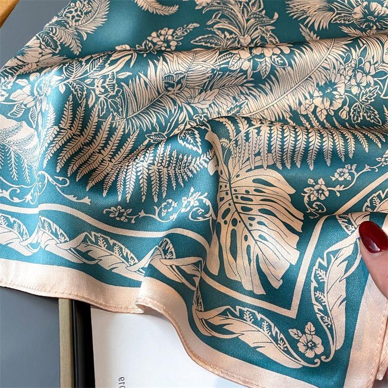 Foulard carré de soie 70 - Le Jardin Céleste-Maison Berettini