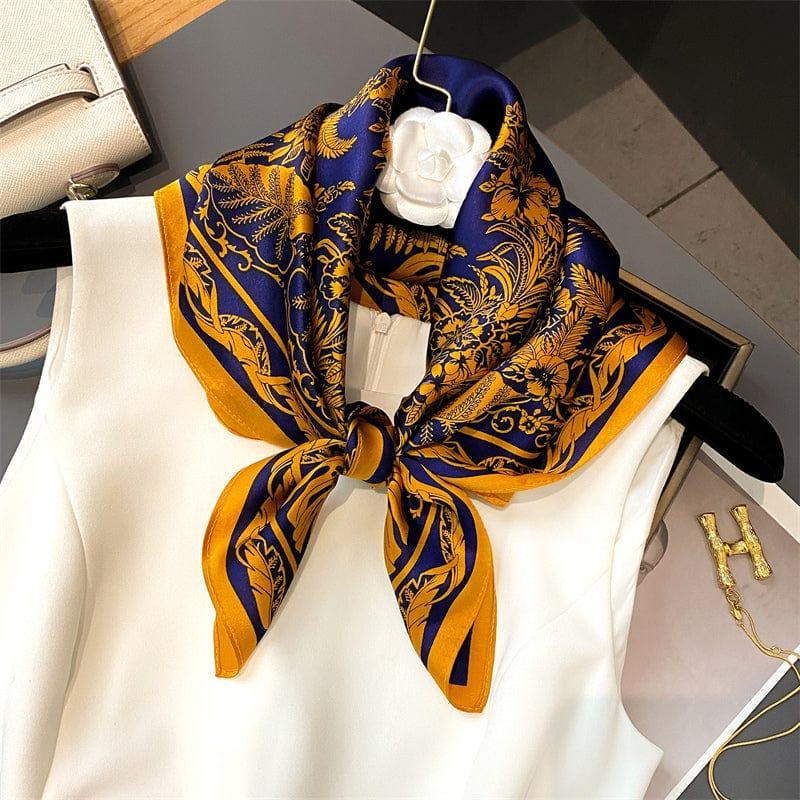 Foulard carré de soie 70 - Le Jardin Royal-Maison Berettini