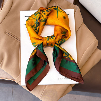 Foulard carré de soie 70 - L'Éclat de Soleil