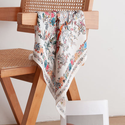 Foulard carré de soie 70 - Le Jardin d’Orient