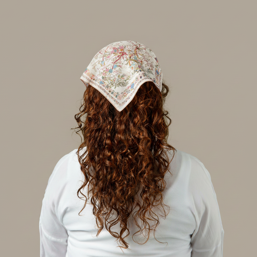 Foulard carré de soie 70 - Le Jardin d’Orient