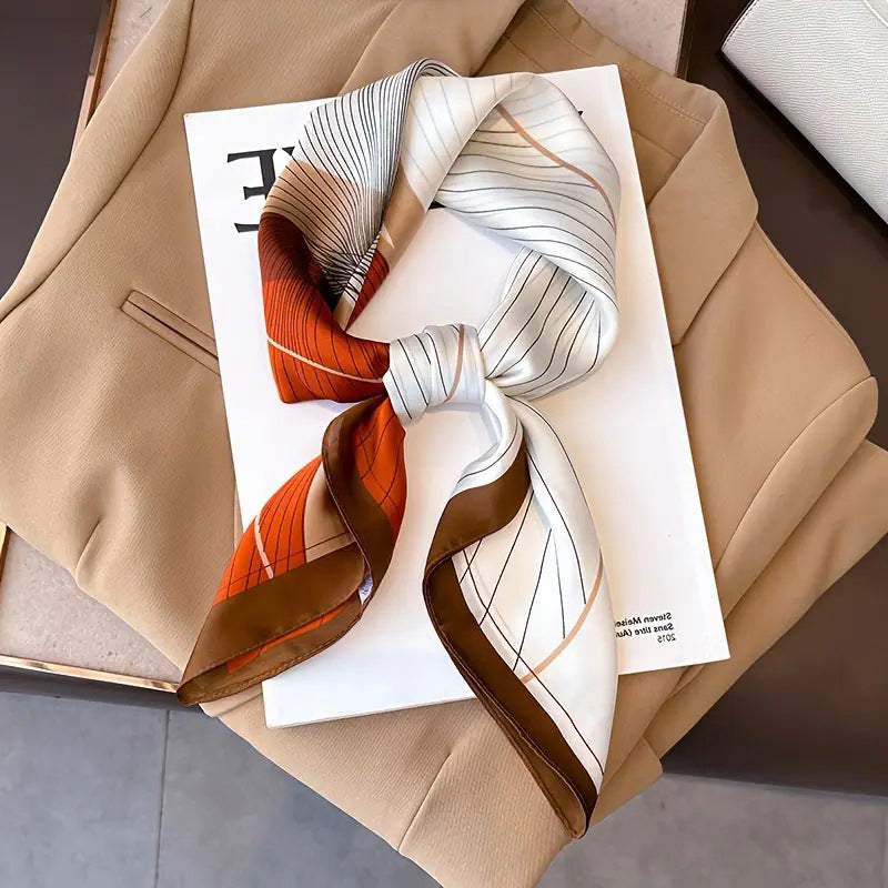 Foulard carré de soie 70 - Ligne Solaire