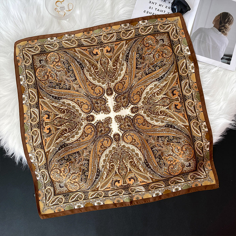 Foulard carré de soie 70 - Paisley Impérial