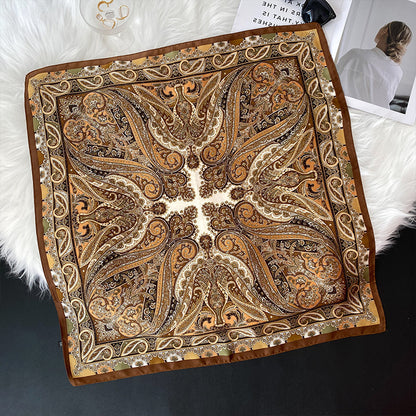 Foulard carré de soie 70 - Paisley Impérial