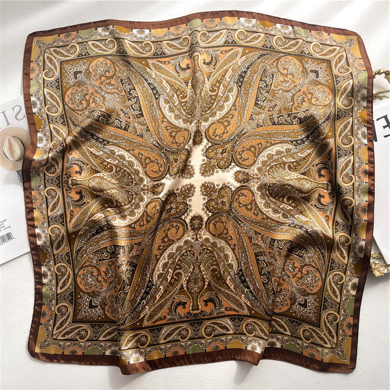 Foulard carré de soie 70 - Paisley Impérial
