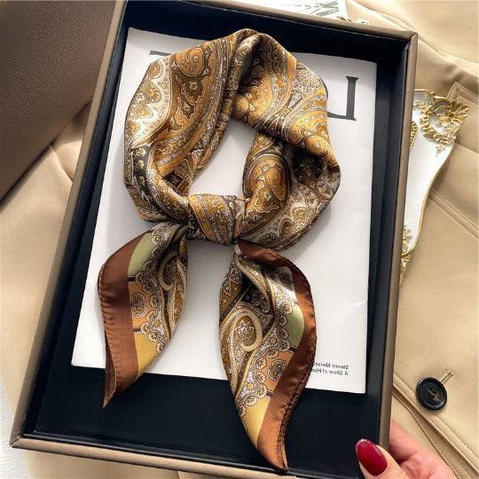 Foulard carré de soie 70 - Paisley Impérial