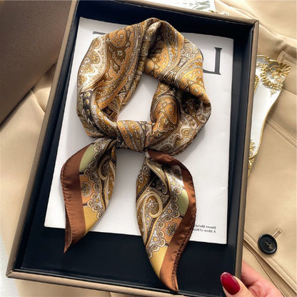 Foulard carré de soie 70 - Paisley Impérial