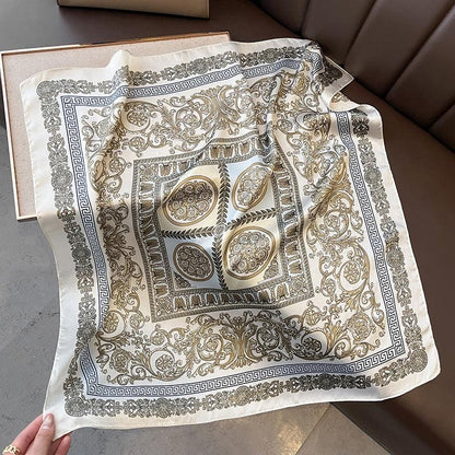 Foulard carré de soie 70 - Palais Antique