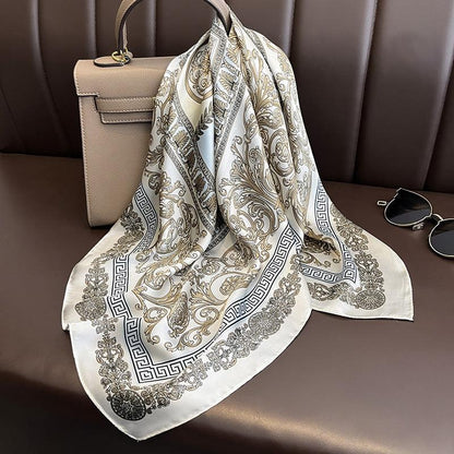 Foulard carré de soie 70 - Palais Antique