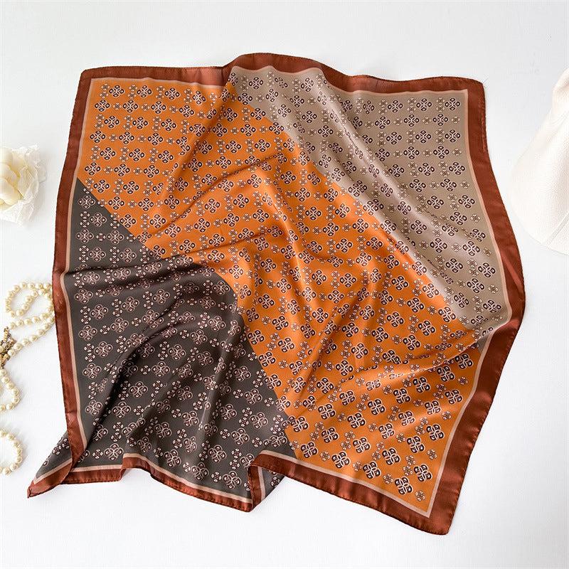 Foulard carré de soie 70 - Terres Nomades