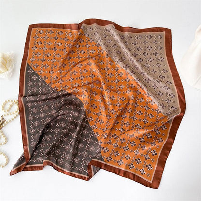 Foulard carré de soie 70 - Terres Nomades