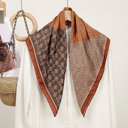 Foulard carré de soie 70 - Terres Nomades