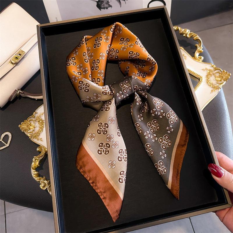 Foulard carré de soie 70 - Terres Nomades