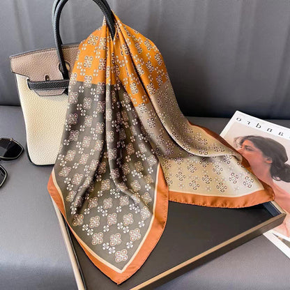 Foulard carré de soie 70 - Terres Nomades