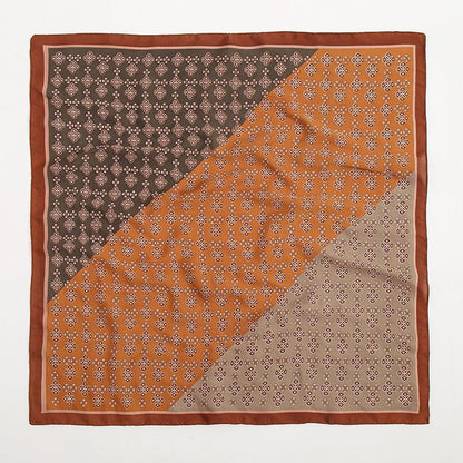 Foulard carré de soie 70 - Terres Nomades