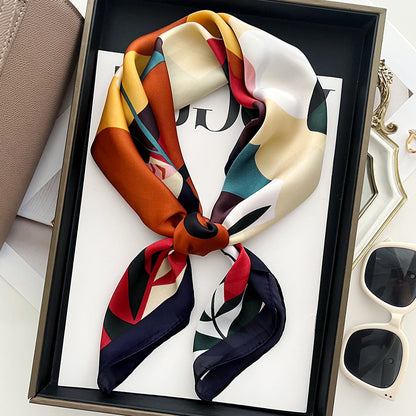 Foulard carré de soie 70 - Jardin Moderne