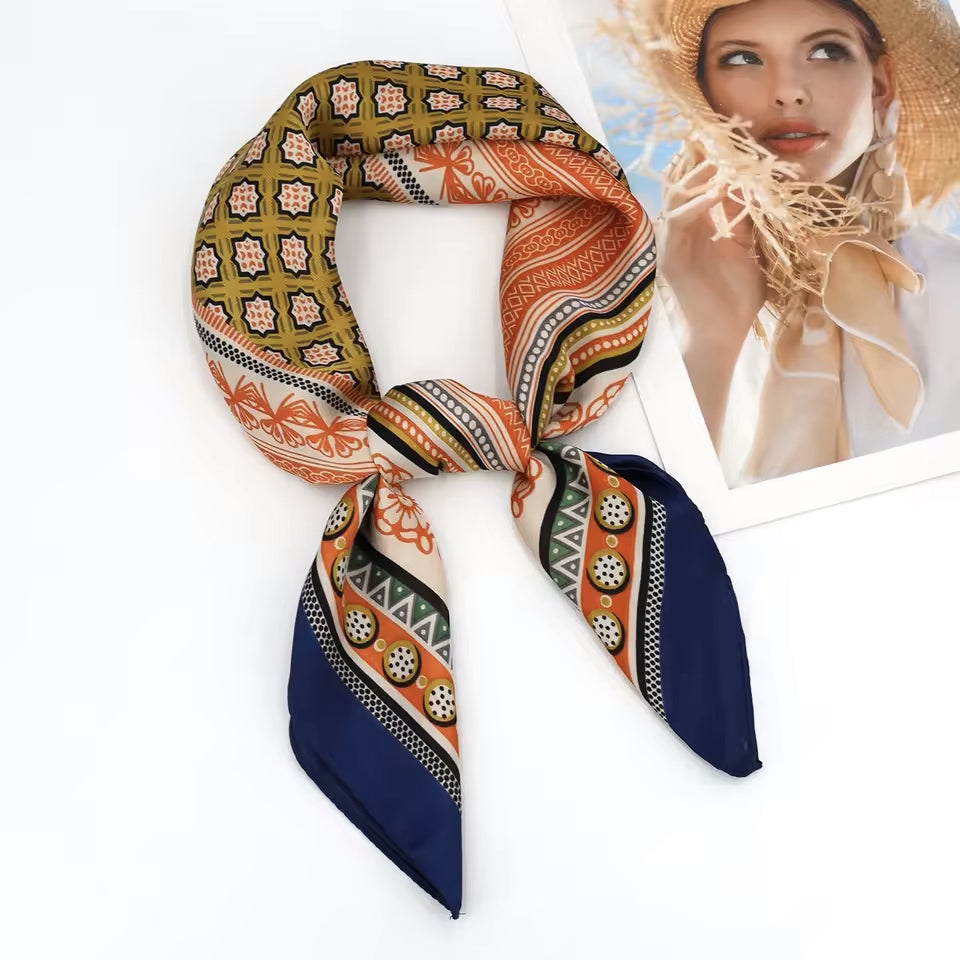 Foulard carré de soie 70 - Palais de Marrakech