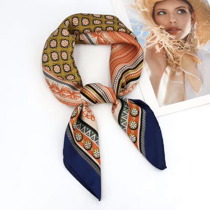 Foulard carré de soie 70 - Palais de Marrakech