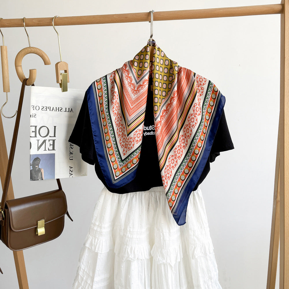 Foulard carré de soie 70 - Palais de Marrakech