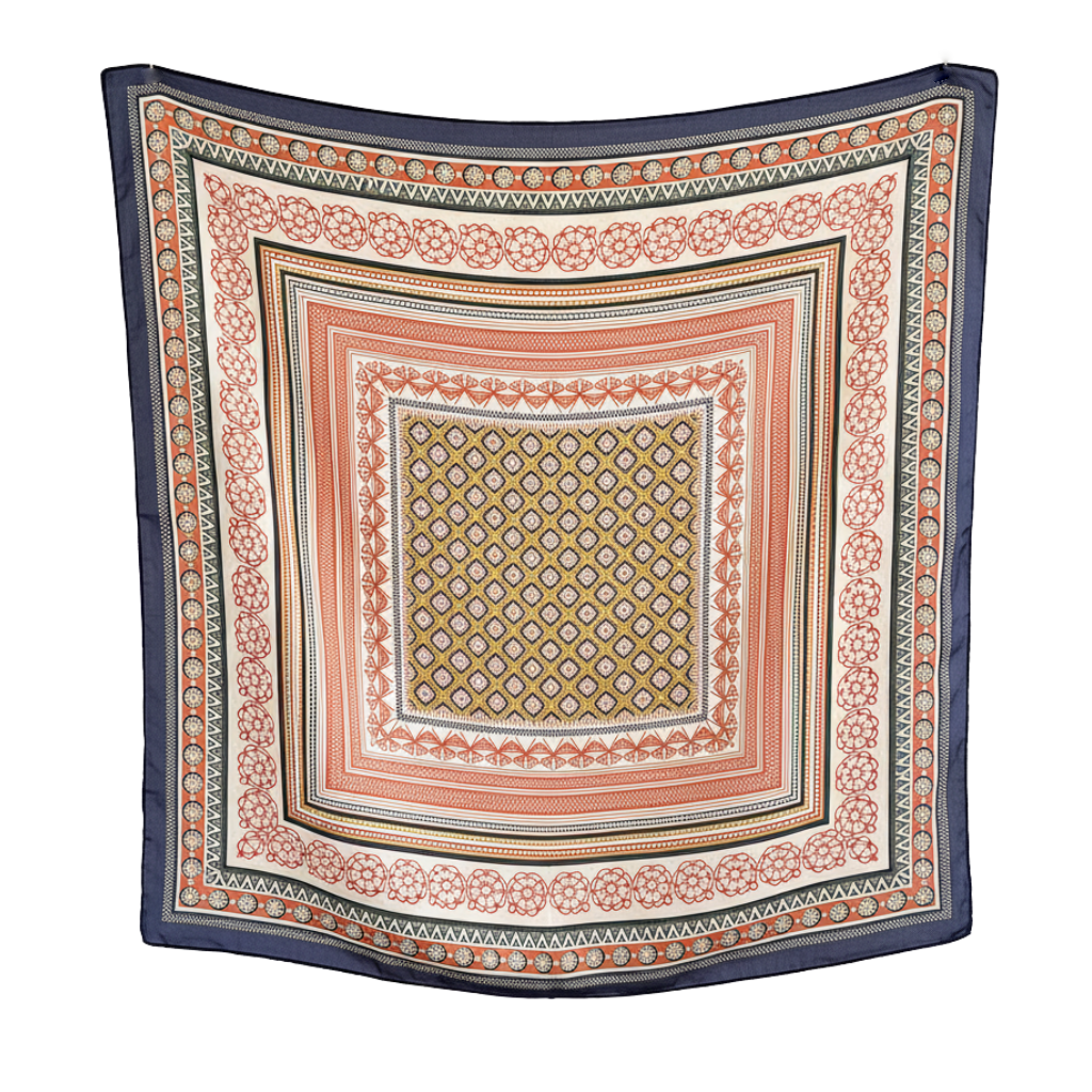 Foulard carré de soie 70 - Palais de Marrakech