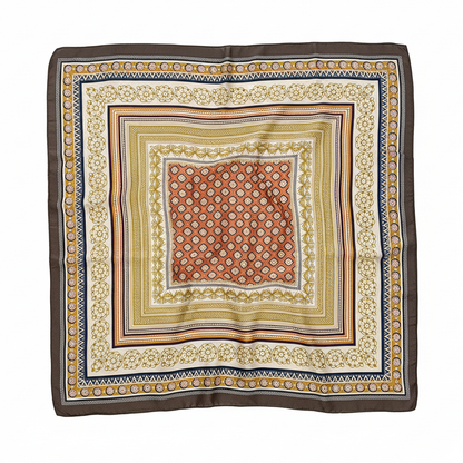 Foulard carré de soie 70 - Trésor Byzantin