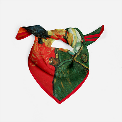 Foulard carré de soie 50 - Autoportrait à l’oreille bandée, Van Gogh-Maison Berettini