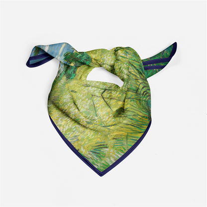 Foulard carré de soie 50 - Champ de blé, Van Gogh-Maison Berettini