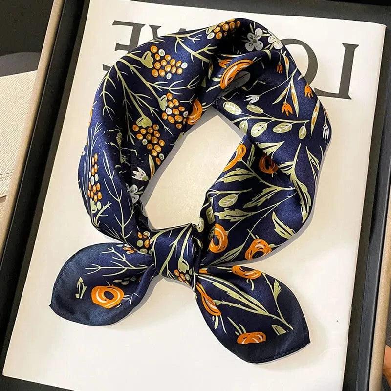 Foulard carré de soie 50 - Forêt Nocturne-Maison Berettini