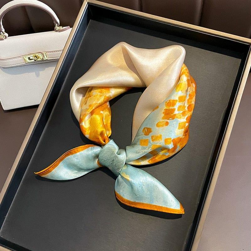 Foulard carré de soie 50 - La Mosaïque Solaire-Maison Berettini