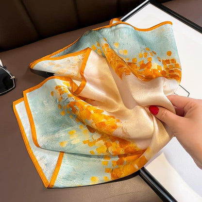 Foulard carré de soie 50 - La Mosaïque Solaire-Maison Berettini