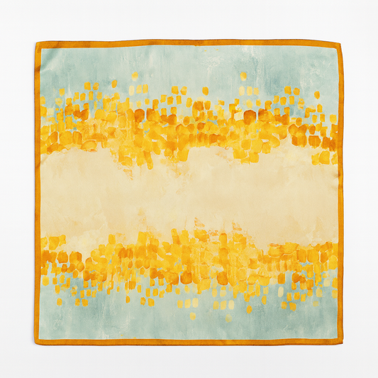 Foulard carré de soie 50 - La Mosaïque Solaire-Maison Berettini