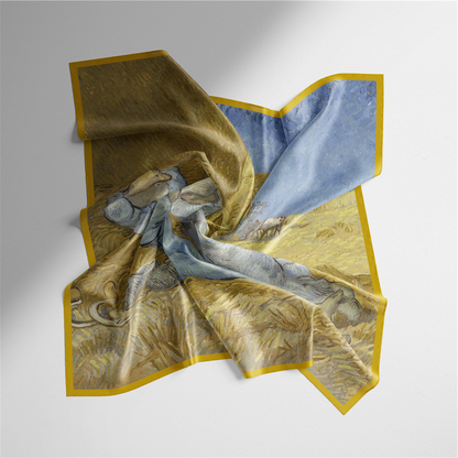 Foulard carré de soie 50 - La sieste, Van Gogh-Maison Berettini