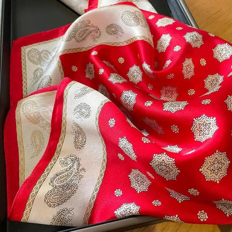 Foulard carré de soie 50 - Le Majestueux-Maison Berettini