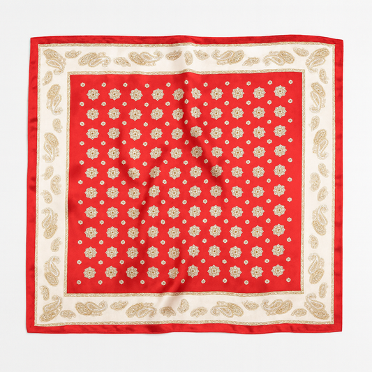 Foulard carré de soie 50 - Le Majestueux-Maison Berettini