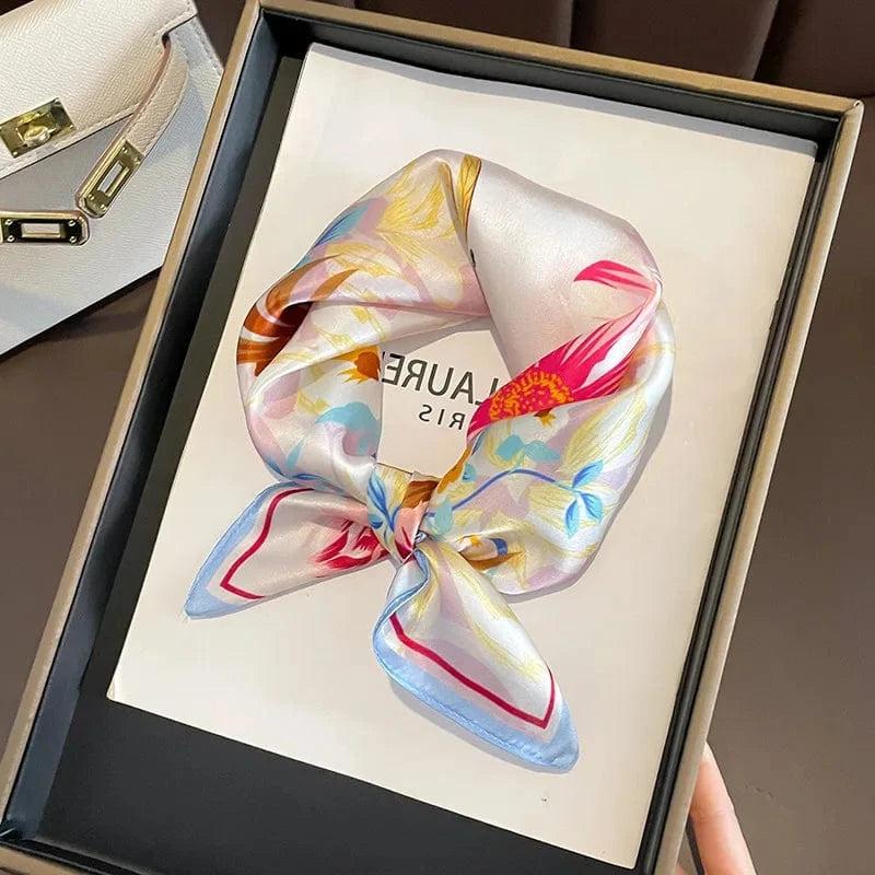 Foulard carré de soie 50 - L'Éclats de Pivoines-Maison Berettini