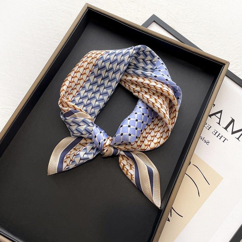 Foulard carré de soie 50 - Patchwork Urbain-Maison Berettini