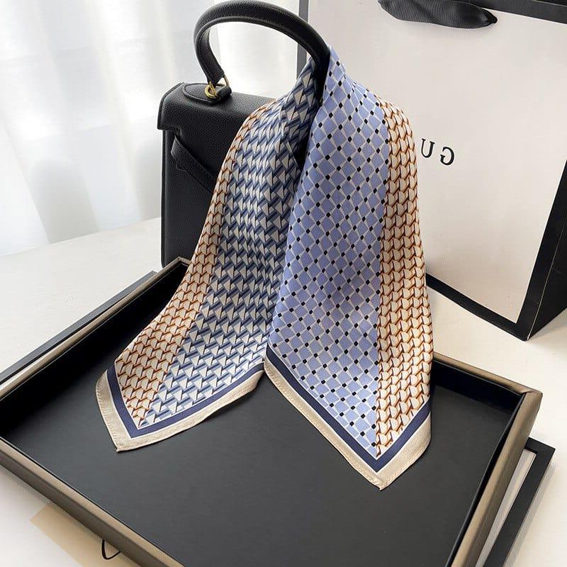 Foulard carré de soie 50 - Patchwork Urbain-Maison Berettini