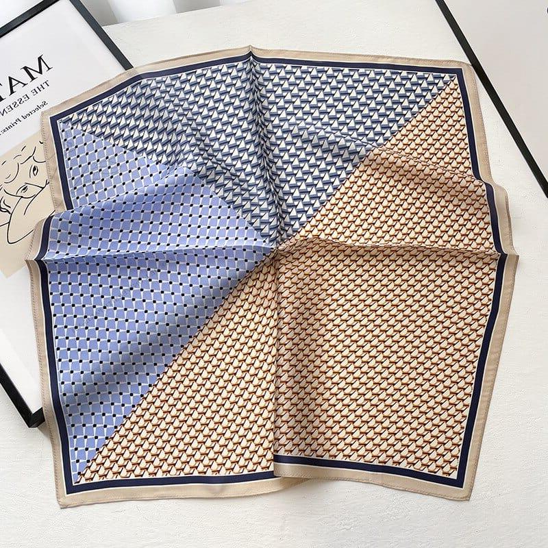 Foulard carré de soie 50 - Patchwork Urbain-Maison Berettini