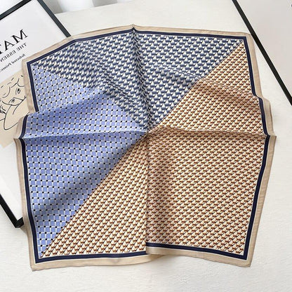 Foulard carré de soie 50 - Patchwork Urbain-Maison Berettini