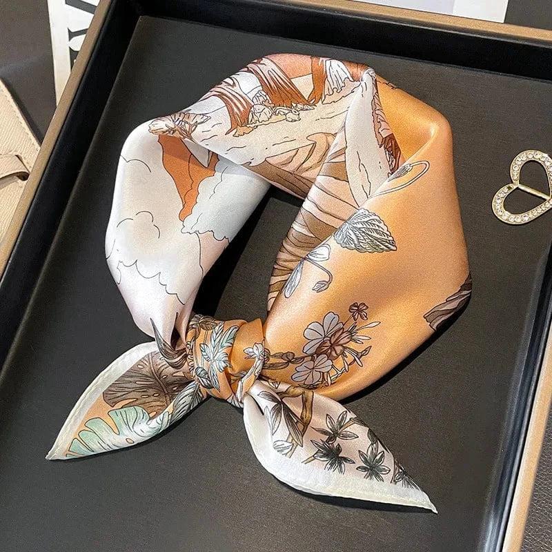 Foulard carré de soie 50 - Rêverie Suspendue-Maison Berettini