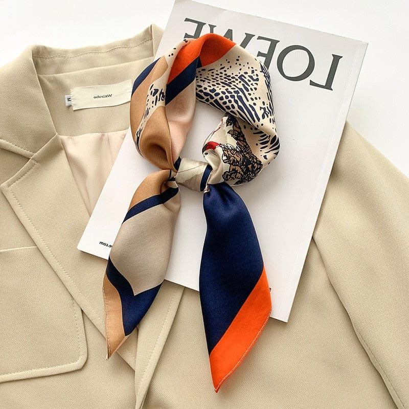 Foulard carré de soie 70 - Cheval Baroque-Maison Berettini