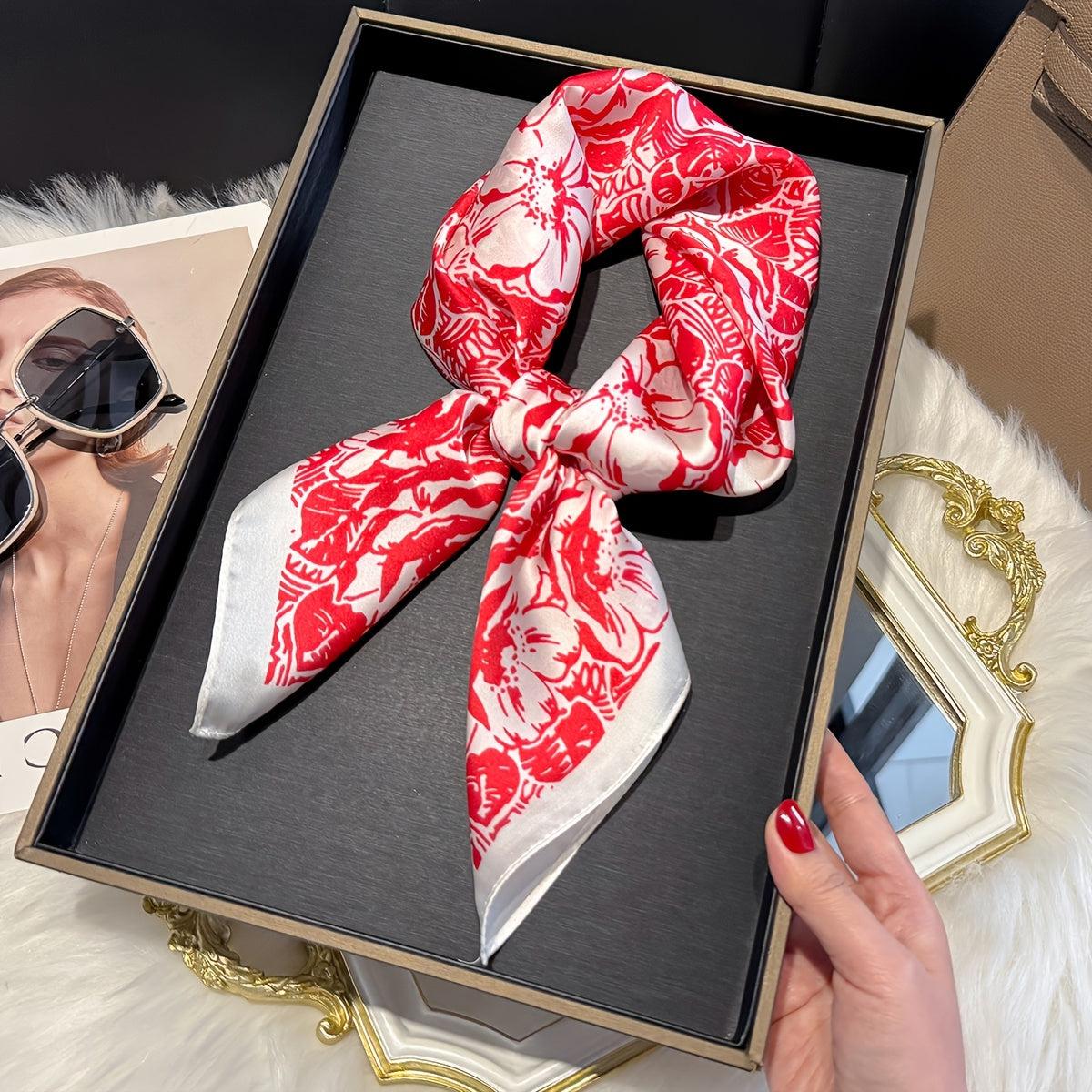 Foulard carré de soie 70 - Éclat Carmine-Maison Berettini