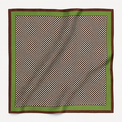 Foulard carré de soie 70 - Épure Forestière-Maison Berettini