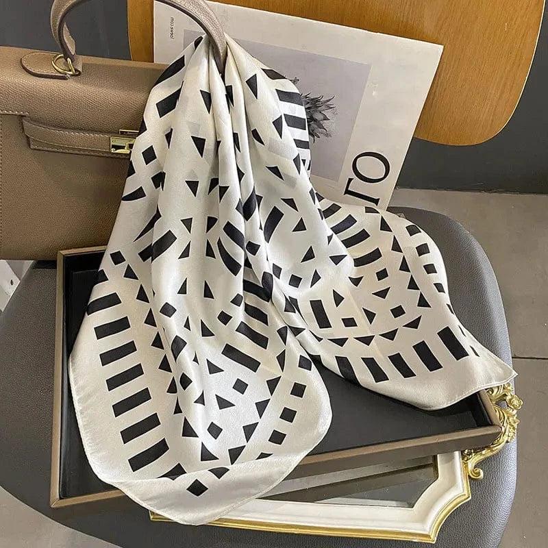 Foulard carré de soie 70 - Équilibre Urbain-Maison Berettini