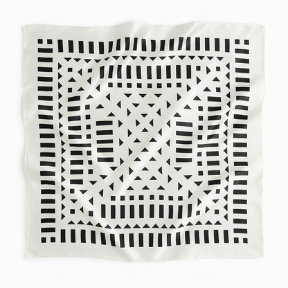 Foulard carré de soie 70 - Équilibre Urbain-Maison Berettini