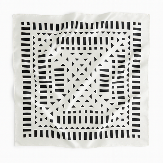 Foulard carré de soie 70 - Équilibre Urbain-Maison Berettini